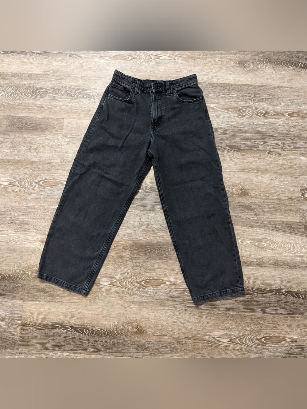H&M 100% Cotton Black Jeans Size 14